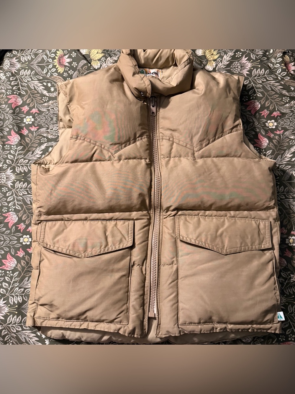 vintage 1970s Ski Woods goose down utility puffer vest